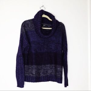 A.n.a Purple And Grey Turtle Neck Sweater. Size M